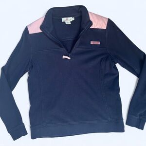 Vineyard Vines Navy Quarter-Zip Pullover